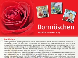 Dornröschen Einladung Wohlfahrtmarken 2015
