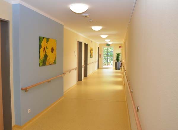 Freundliche, helle Flure
