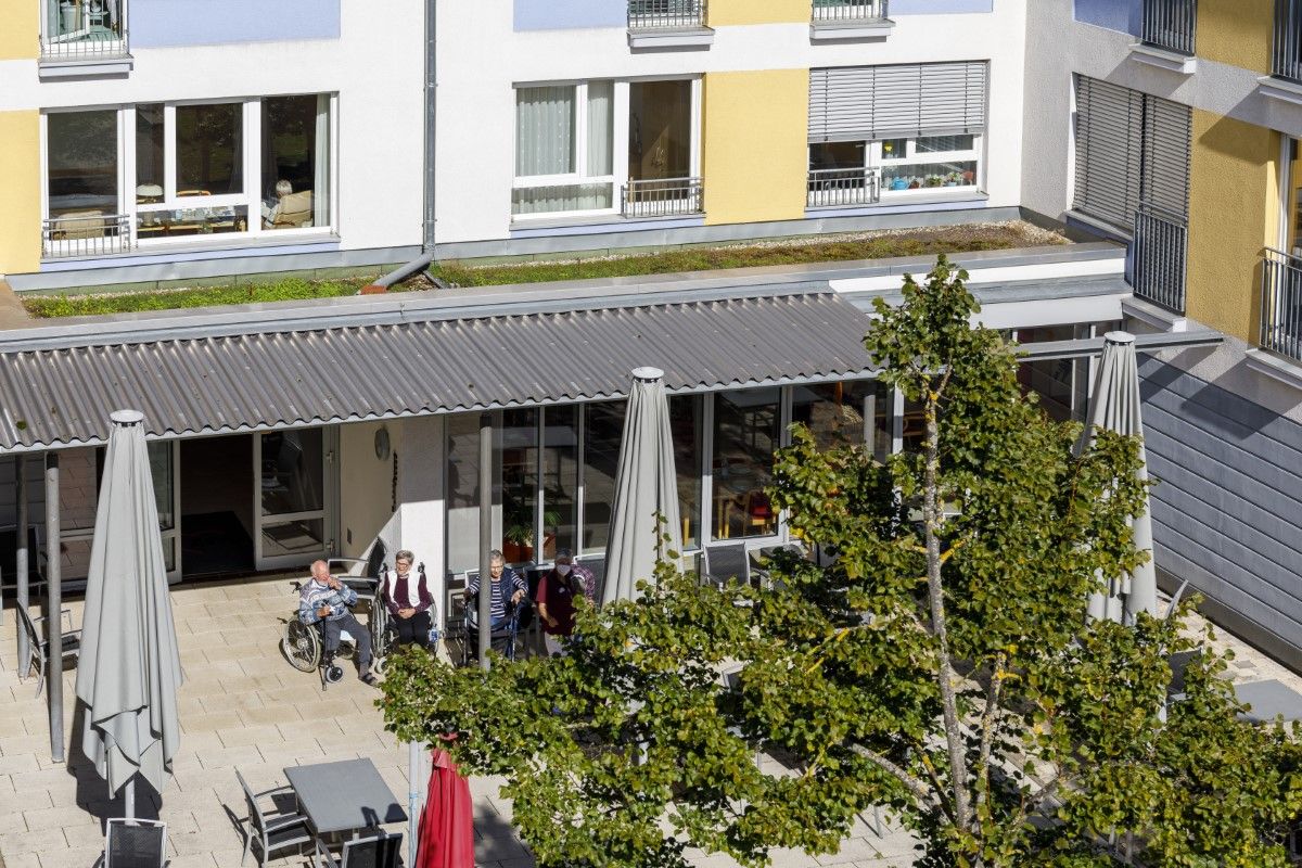 Innenhof des Seniorenzentrums