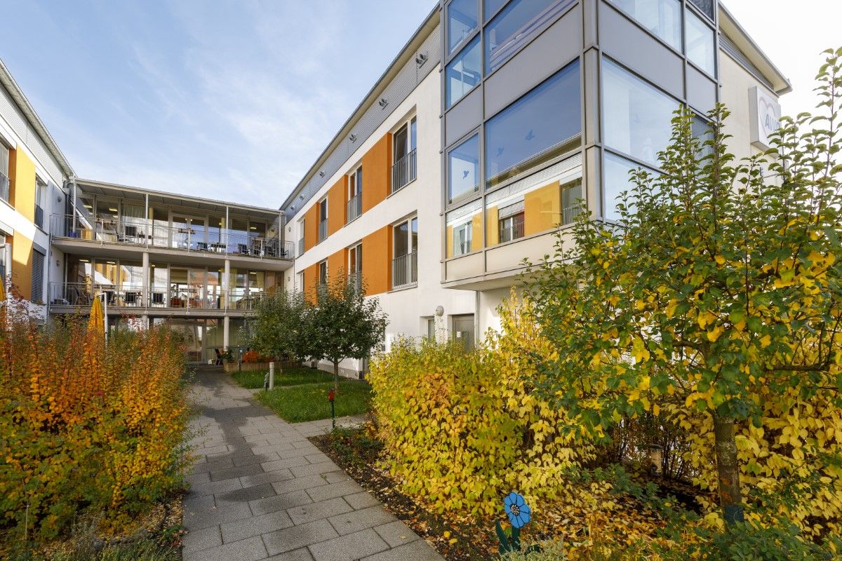 Innenhof des Seniorenzentrums Lonsee