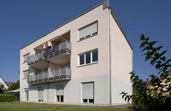 Seitenansicht des Hauses