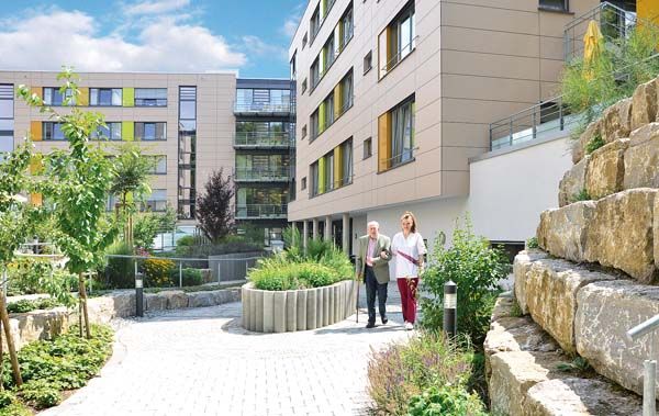 Herrliche Gartenanlage